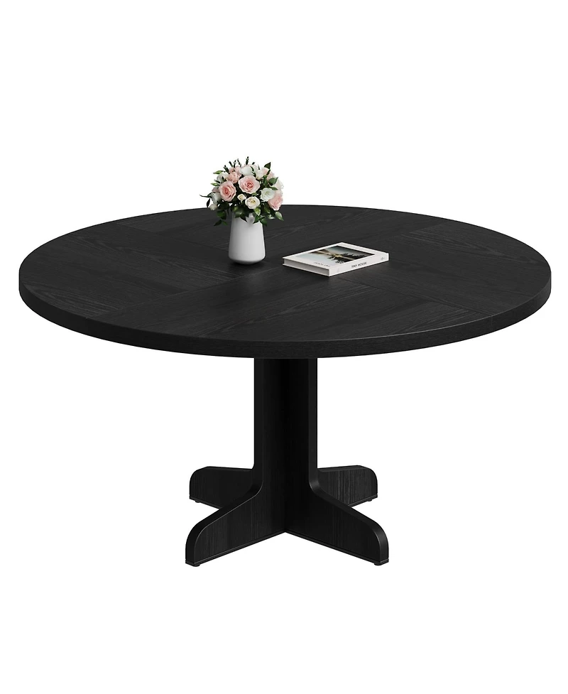 gaomon 47" Round 4-Person Farmhouse Dining Table