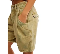Free People Women's Wild Rebel Mid-Rise Cotton Shorts