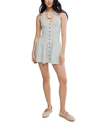 Free People Women's Clean Break Scoop Neck Sleeveless Cotton Mini Dress