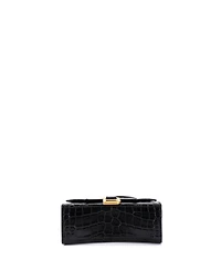 Pre-Owned Balenciaga Hourglass Top Handle Bag Embossed Leather