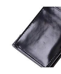 Pre-Owned Saint Laurent Bicolor Monogram Wallet Leather and Patent