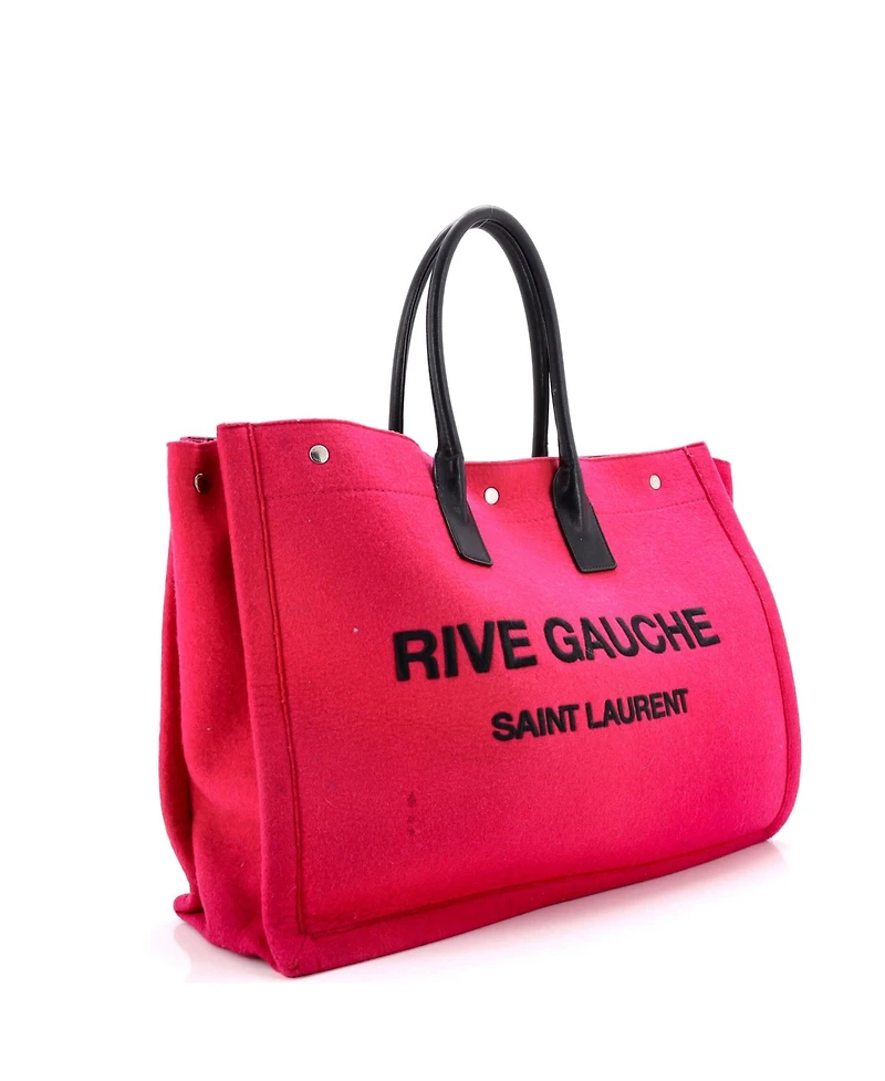 Pre-Owned Saint Laurent Large Rive Gauche Shopper Tote Felt