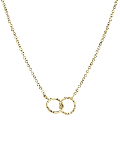 Ana Luisa Sam Gold-Plated Interlocking Circles Necklace
