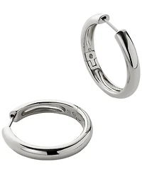 Ana Luisa Giulia Large Silver Hoop Earrings