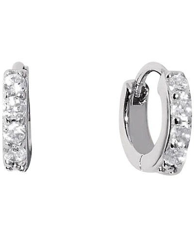 Ana Luisa Suzanne Silver Huggie Hoop Earrings