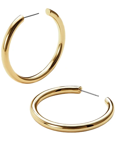 Ana Luisa Tia Medium Gold-Plated Hoop Earrings