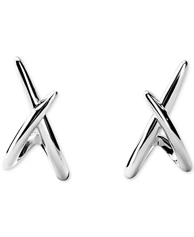 Ana Luisa Sloane Silver Stud Earrings
