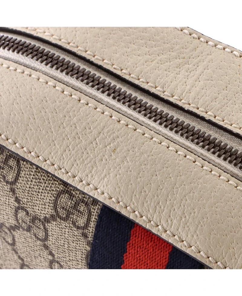 Pre-Owned Gucci Small Ophidia Camera Shoulder Bag Gg Coated Canvas with Leather