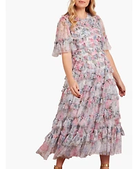 Needle & Thread Women's Camille's Garden Round Neck Dress