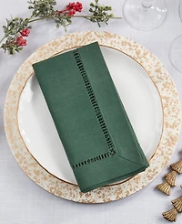 Saro Lifestyle Stitched Border Decorative Napkins
