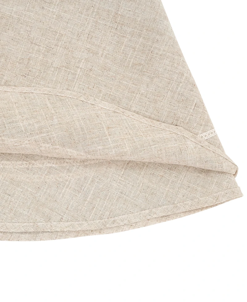 Saro Lifestyle Timeless Solid Linen Blend Tablecloth