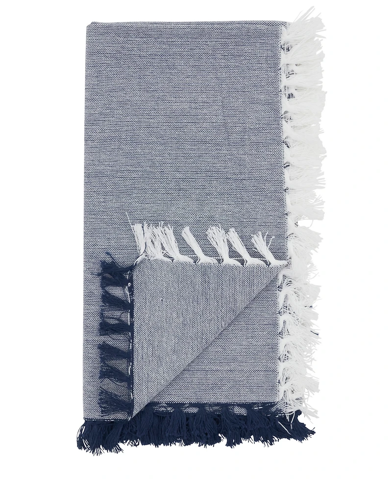 Saro Lifestyle Fringe Edge Cotton Napkins, Set of 4