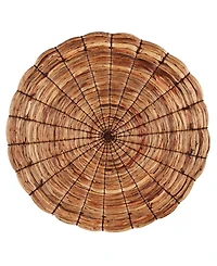 Saro Lifestyle Woven Water Hyacinth Round Placemats, Set of 4