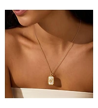 Satya Jewelry Returning Light Mother of Pearl Sun Necklace