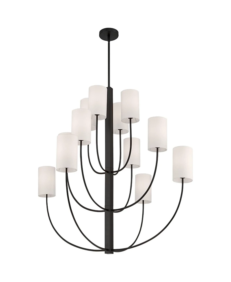 Possini Euro Design Possini Euro Maxine Wide Matte 12 Light Large Chandelier
