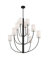Possini Euro Design Possini Euro Maxine Wide Matte 12 Light Large Chandelier