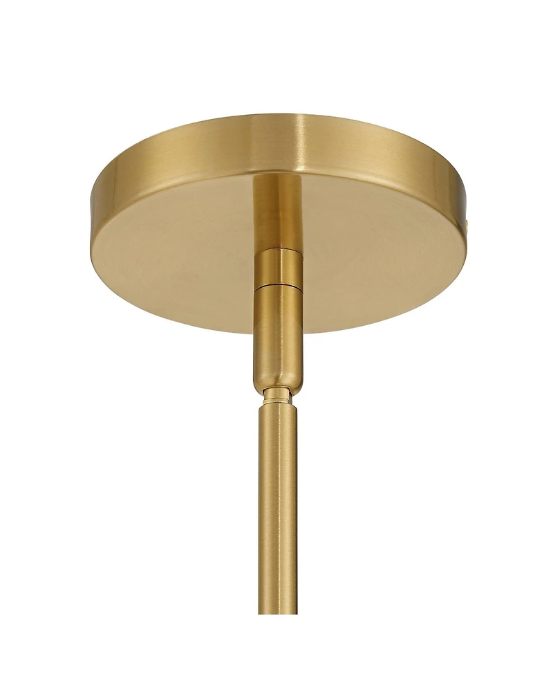 Possini Euro Design Vacquer Soft Gold Seeded Glass Mini Pendant Light