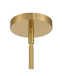 Possini Euro Design Vacquer Soft Gold Seeded Glass Mini Pendant Light