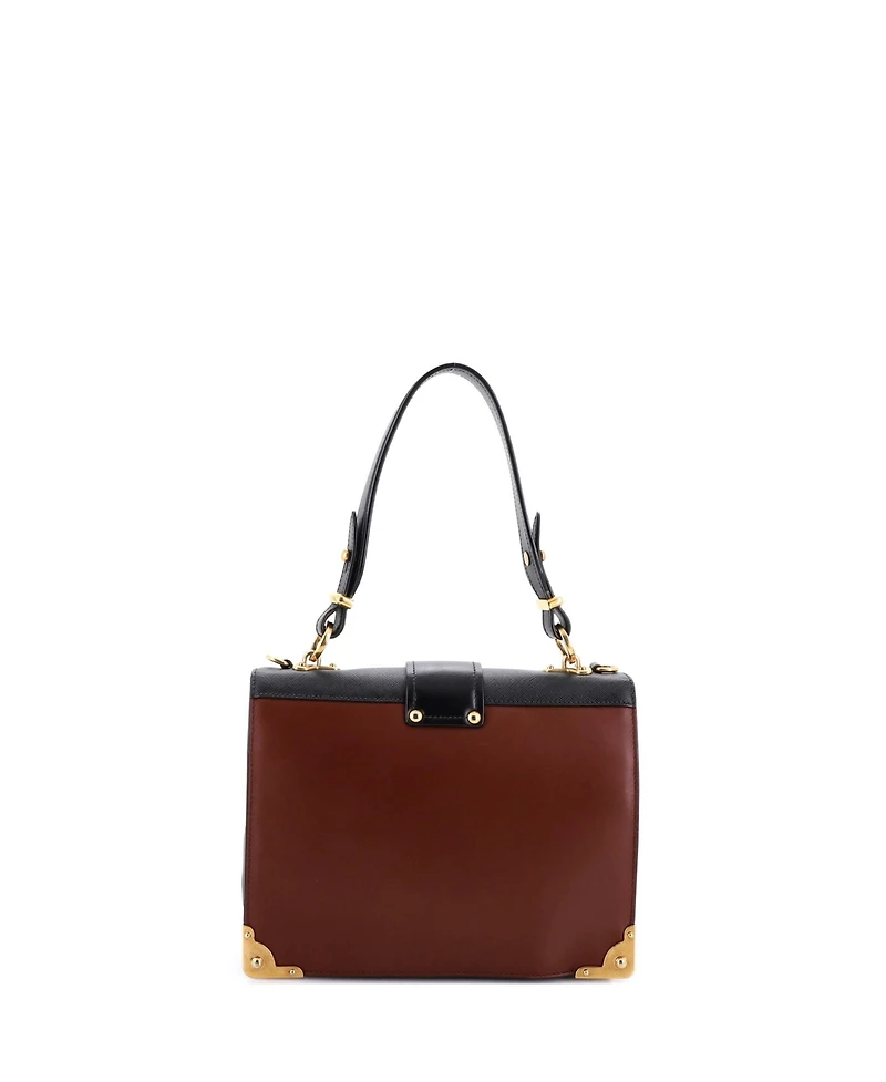 Pre-Owned Prada Medium Animalier Cahier Convertible Shoulder Bag Leather