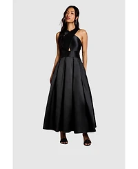 Coast Women's Cross Neck Twill Bridesmaid Dress