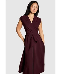 Coast Women's Belted Crepe Dress