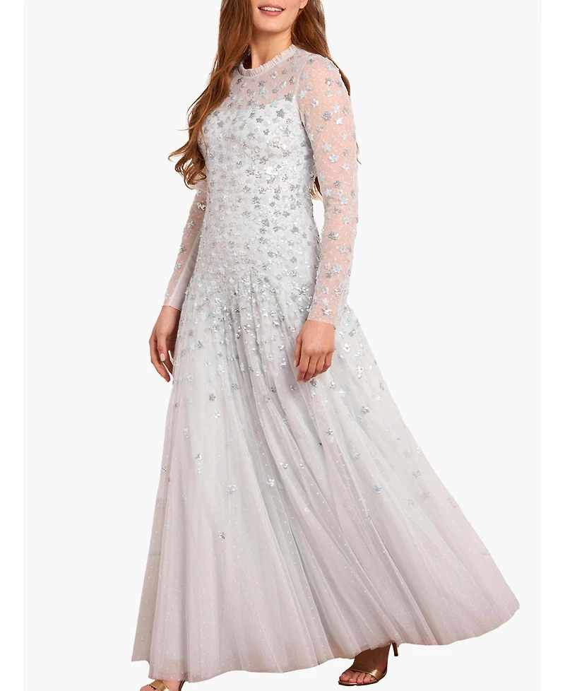 Needle & Thread Women's Starry Nights Round Neck Gown