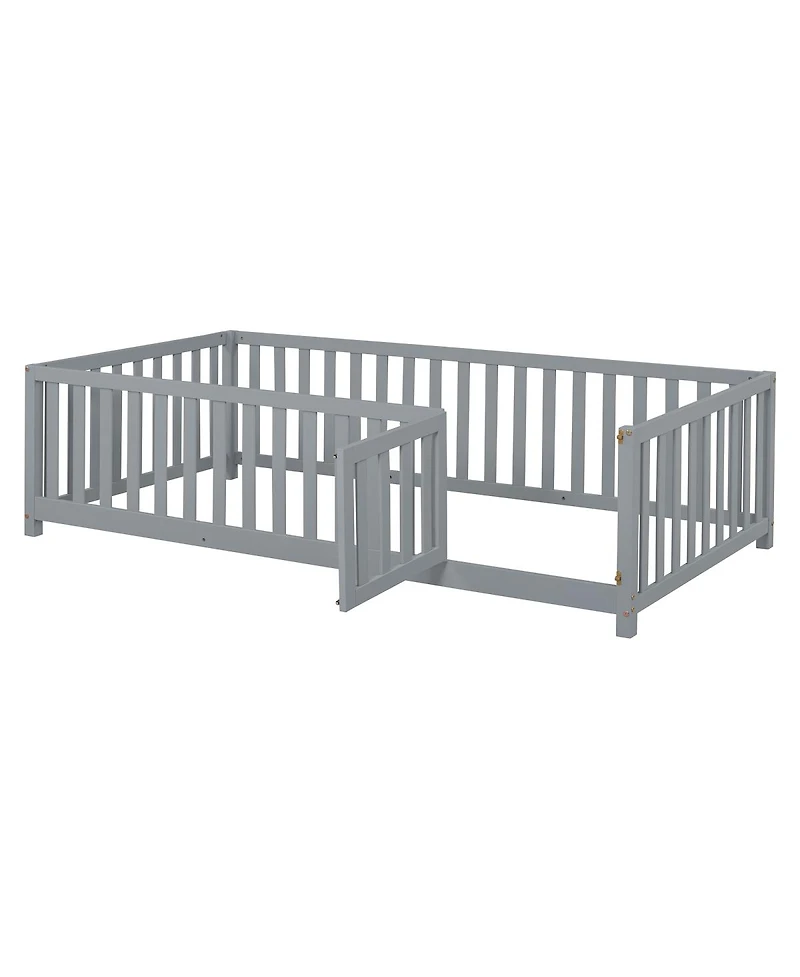 Streamdale Furniture Twin Wood Daybed w/ Drawers and Fence Rails