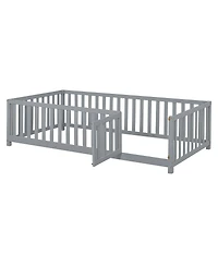 Streamdale Furniture Twin Wood Daybed w/ Drawers and Fence Rails