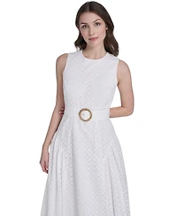 Eliza J Women's Jewel Neck Midi Dress