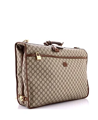 Pre-Owned Gucci Retro Interlocking G Garment Bag Gg Coated Canvas