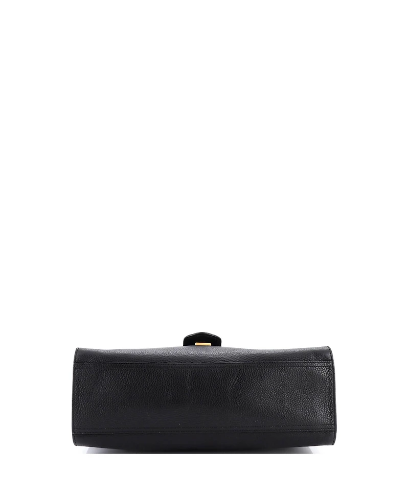 Pre-Owned Gucci Medium Gg Marmont Top Handle Bag Leather