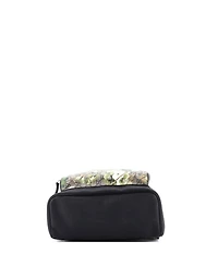 Pre-Owned Gucci Medium Zip Pocket Backpack Blooms Print Gg Coated Canvas