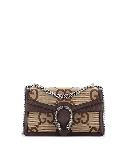 Pre-Owned Gucci Small Dionysus Bag Jumbo Gg Canvas