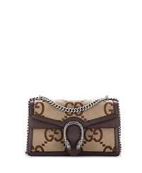 Pre-Owned Gucci Small Dionysus Bag Jumbo Gg Canvas