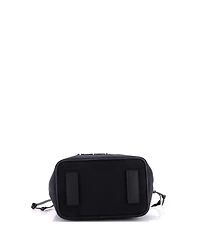 Pre-Owned Versace Small La Medusa Drawstring Bucket Bag Canvas with Leather