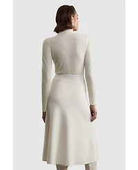 Karen Millen Women's Milano Knit Full Midi Skirt