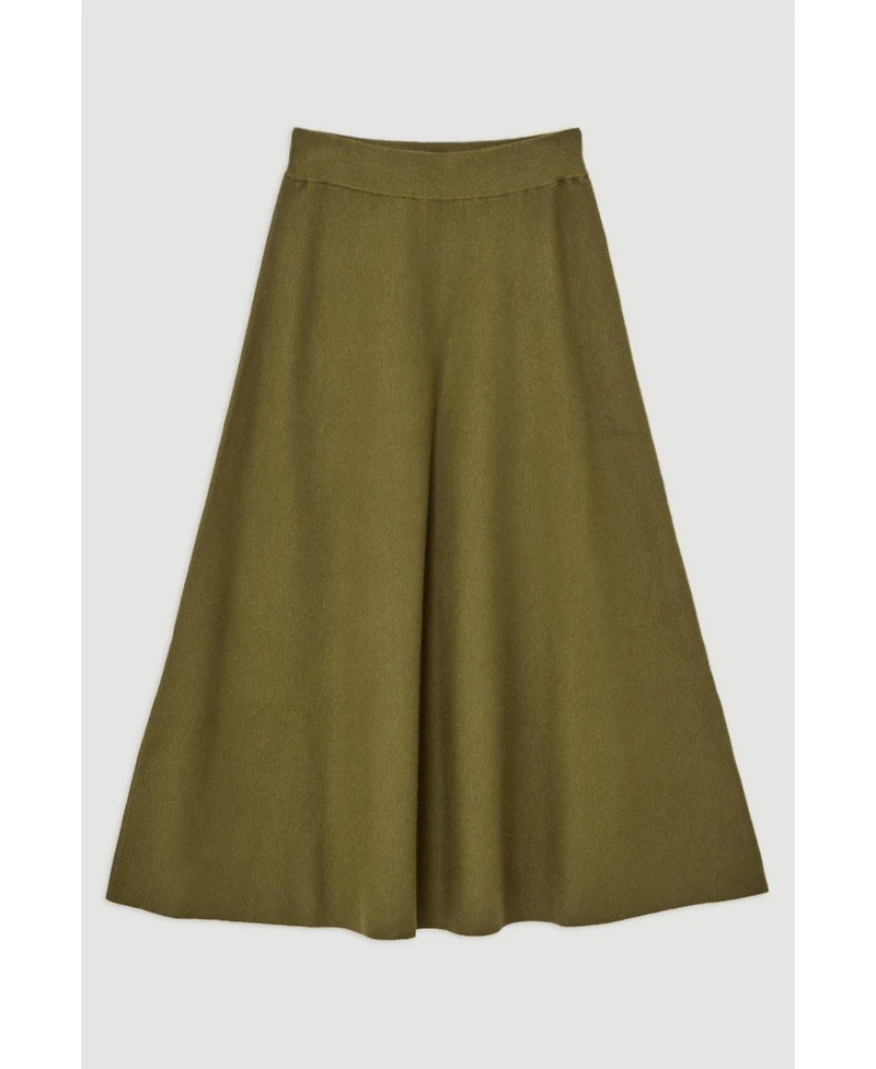 Karen Millen Women's Milano Knit Full Midi Skirt