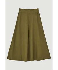 Karen Millen Women's Milano Knit Full Midi Skirt