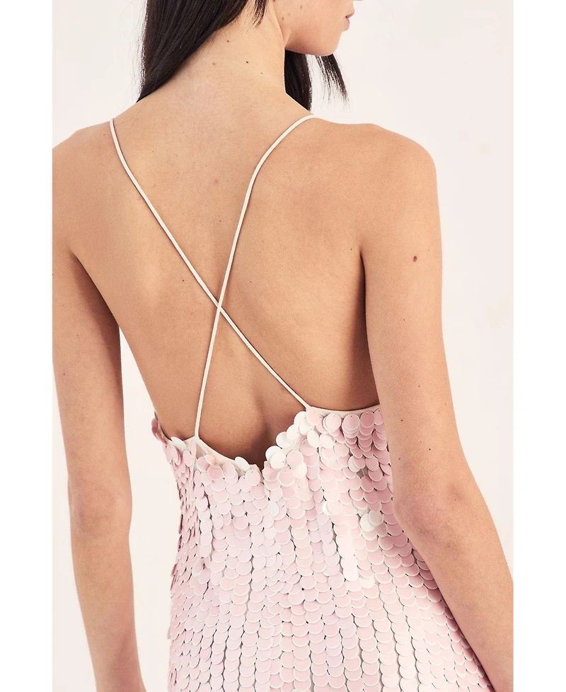 Nasty Gal Women's Embellished Strappy Mini Dress
