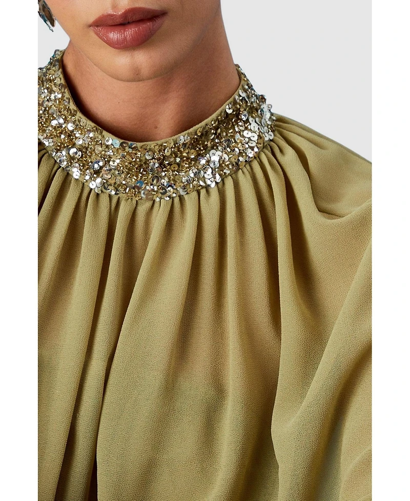 Coast Women's Muse Chiffon Cape Dress