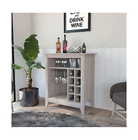 flynama 6-Bottle 1-Drawer 1-Shelf Bar Cabinet