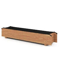 Gouun Pine Wood Window Planter Box with Drainage Holes, Garden Bed