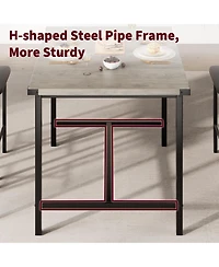 gaomon 3-Piece 2-Person Counter-Height Table Set