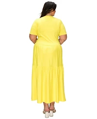 L I V D Plus Jourdan Tiered Maxi Dress