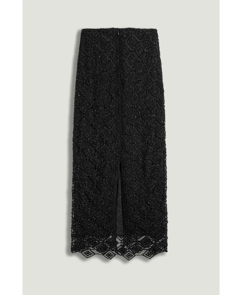 Nocturne Women's Lace Midi Skirt
