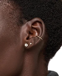 Ana Luisa Gold-Plated Invisible Medium Stud Earrings