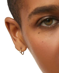 Ana Luisa Elios Sun Gold-Plated Huggie Hoop Earrings