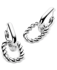Ana Luisa Ash Double Silver Double Hoop Earrings