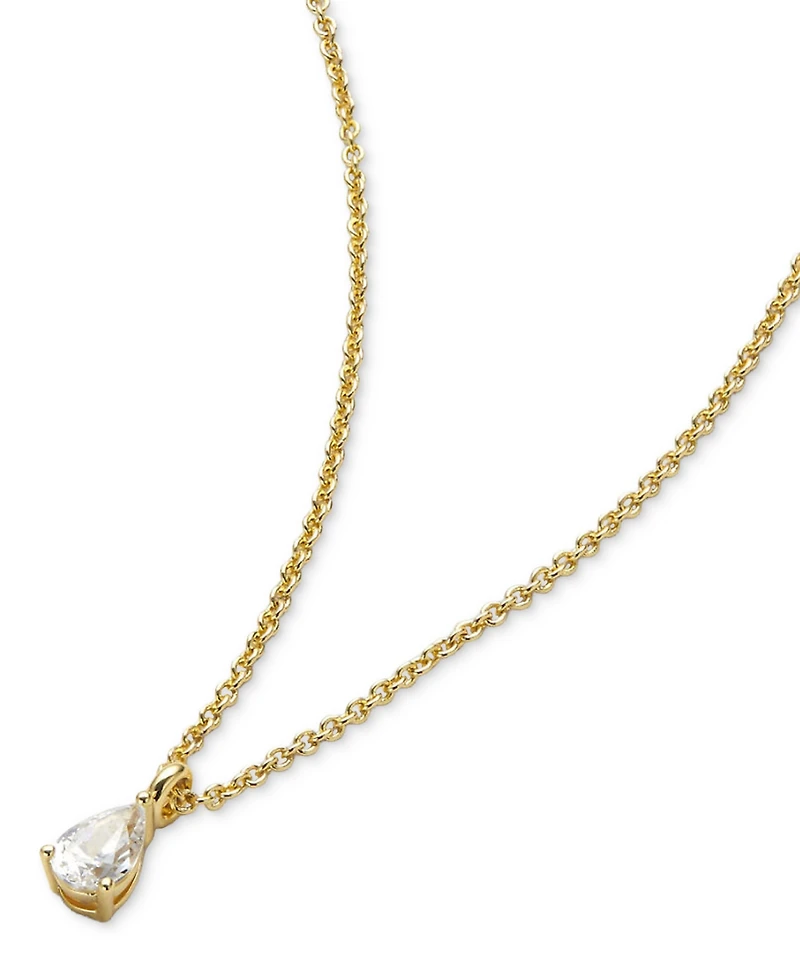 Ana Luisa Elise Gold-Plated Delicate Solitaire Pendant Necklace