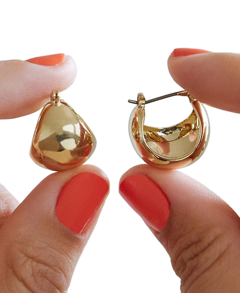 Ana Luisa Abby Gold-Plated Hoop Earrings